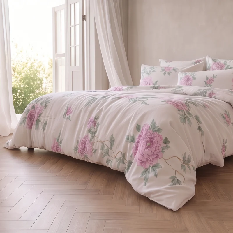Housse de couette percale de coton 100 fils/cm²