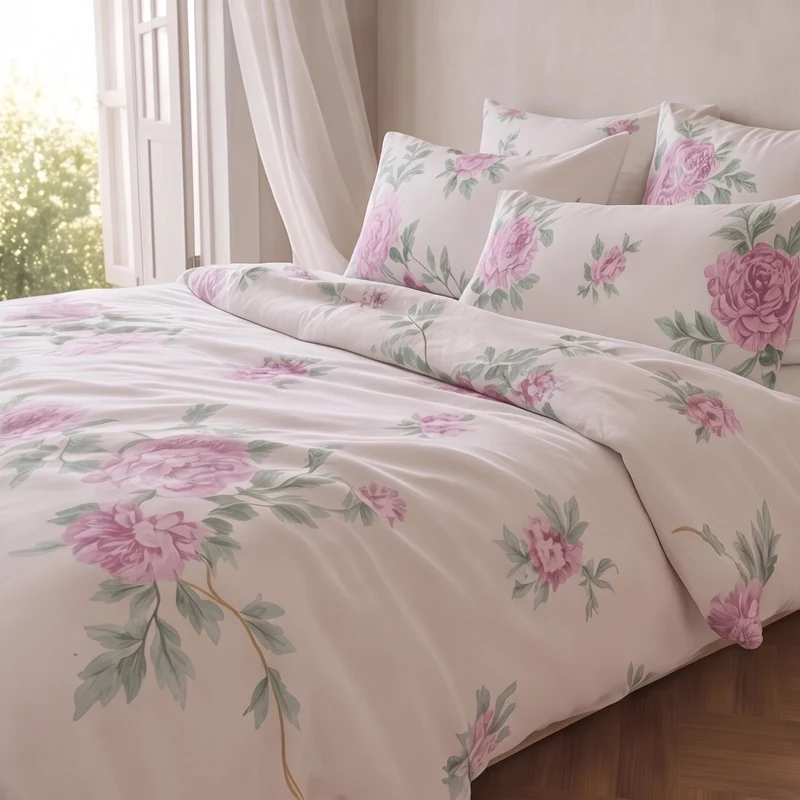 Parure percale de coton 100 fils/cm²