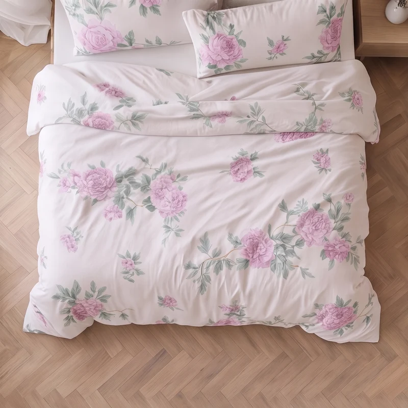 Parure percale de coton 100 fils/cm²