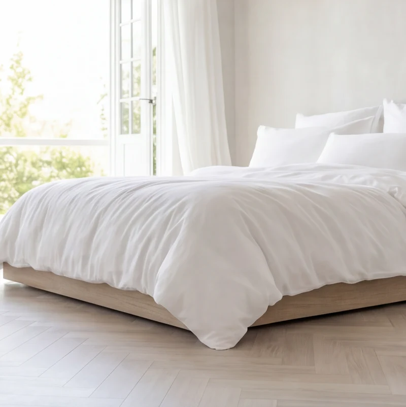 Parure percale de coton 100 fils/cm²