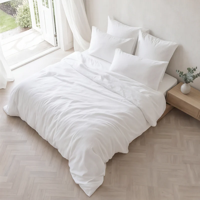 Parure percale de coton 100 fils/cm²