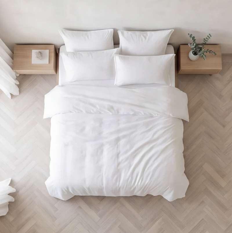 Parure percale de coton 100 fils/cm²