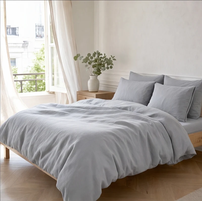 Parure percale de coton 100 fils/cm²