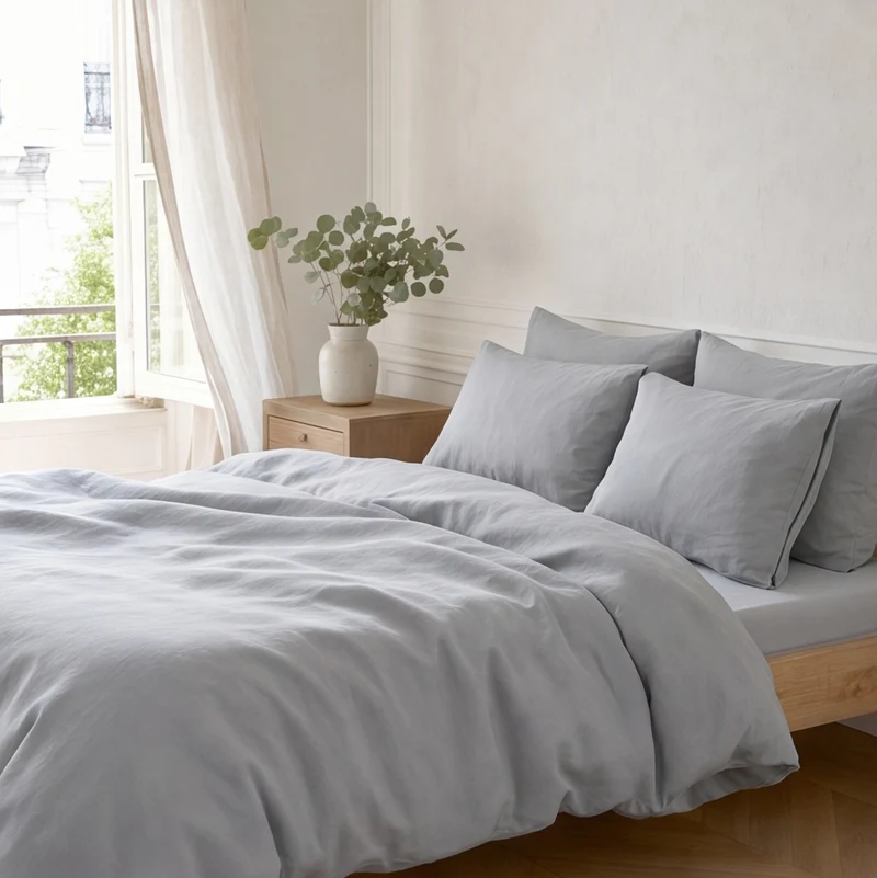 Parure percale de coton 100 fils/cm²