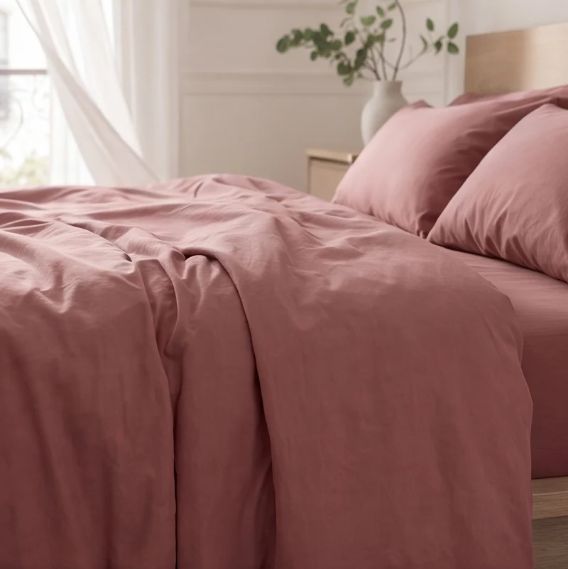 Parure percale de coton 100 fils/cm²