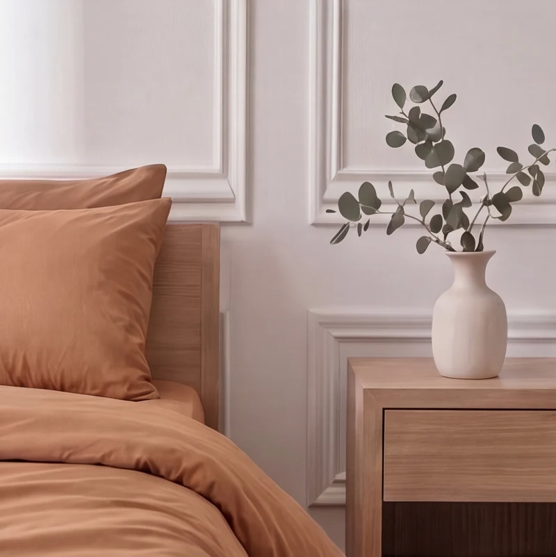 Parure percale de coton 100 fils/cm²