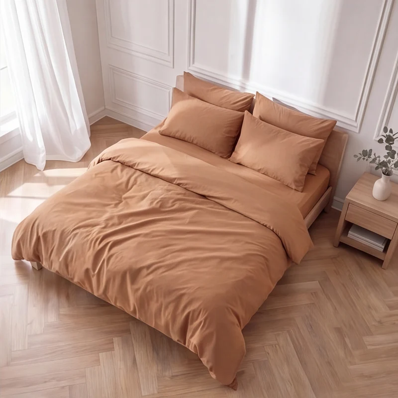 Parure percale de coton 100 fils/cm²