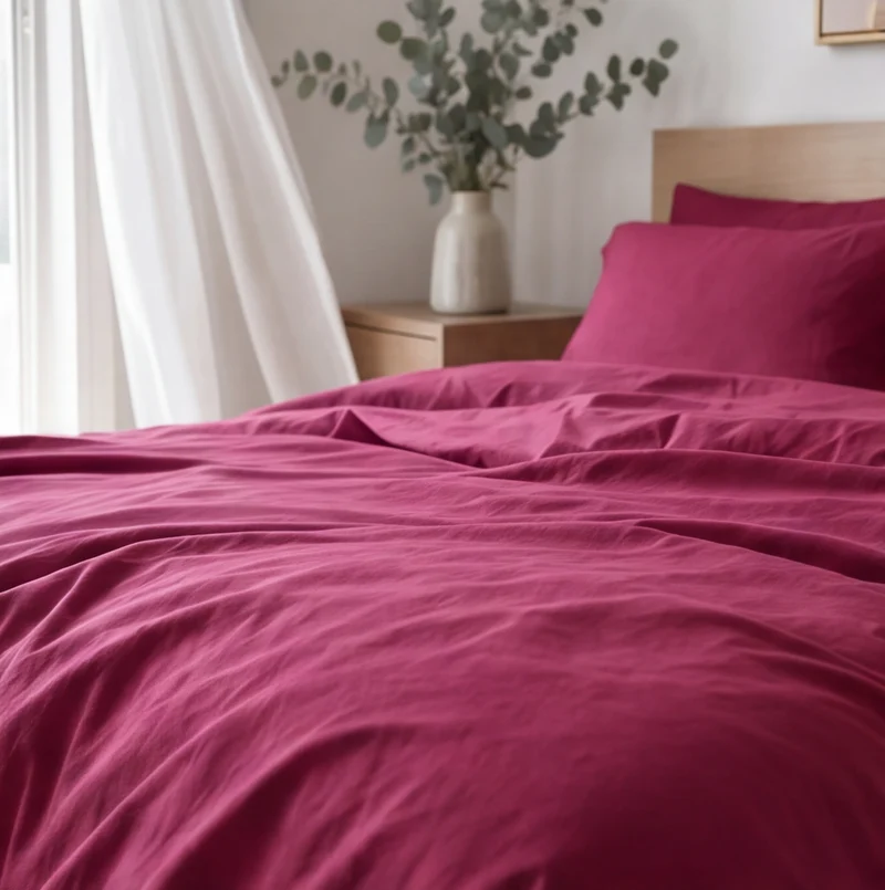 Parure percale de coton 100 fils/cm²