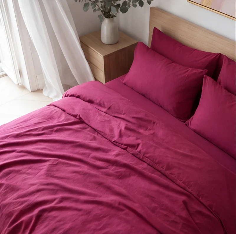 Parure percale de coton 100 fils/cm²