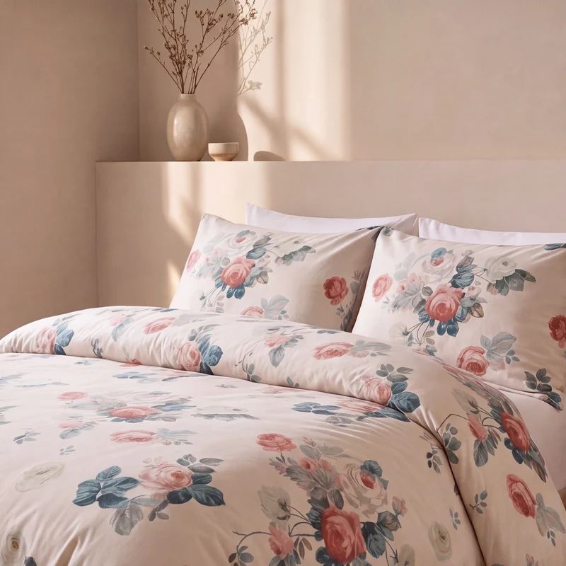 2 Taies d'oreiller percale de coton 100 fils/cm2