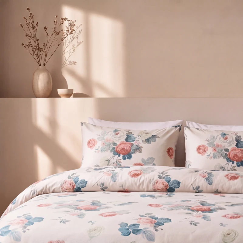 2 Taies d'oreiller percale de coton 100 fils/cm2