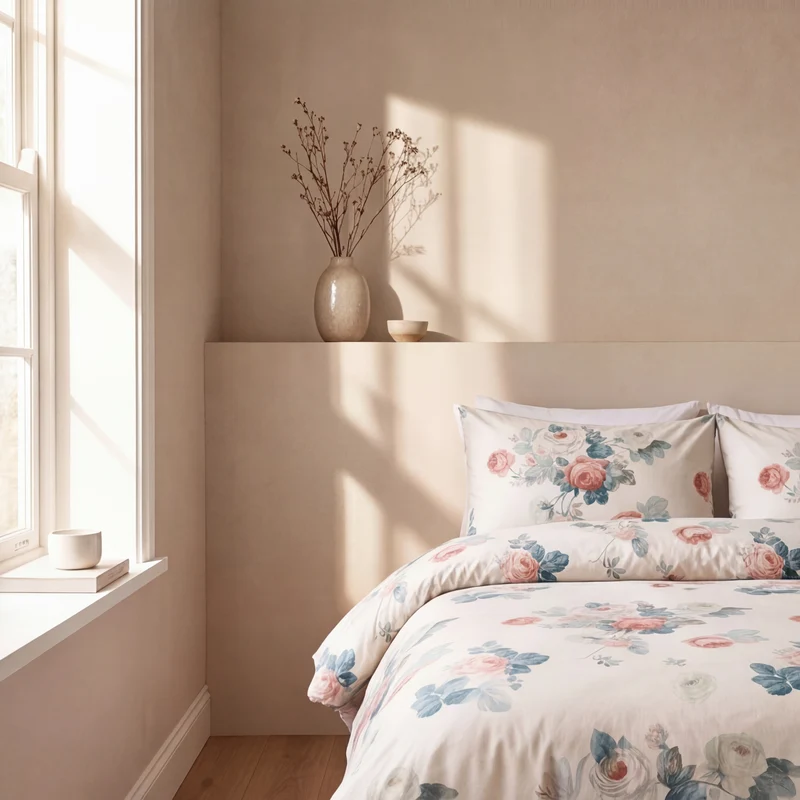 Parure percale de coton 100 fils/cm²