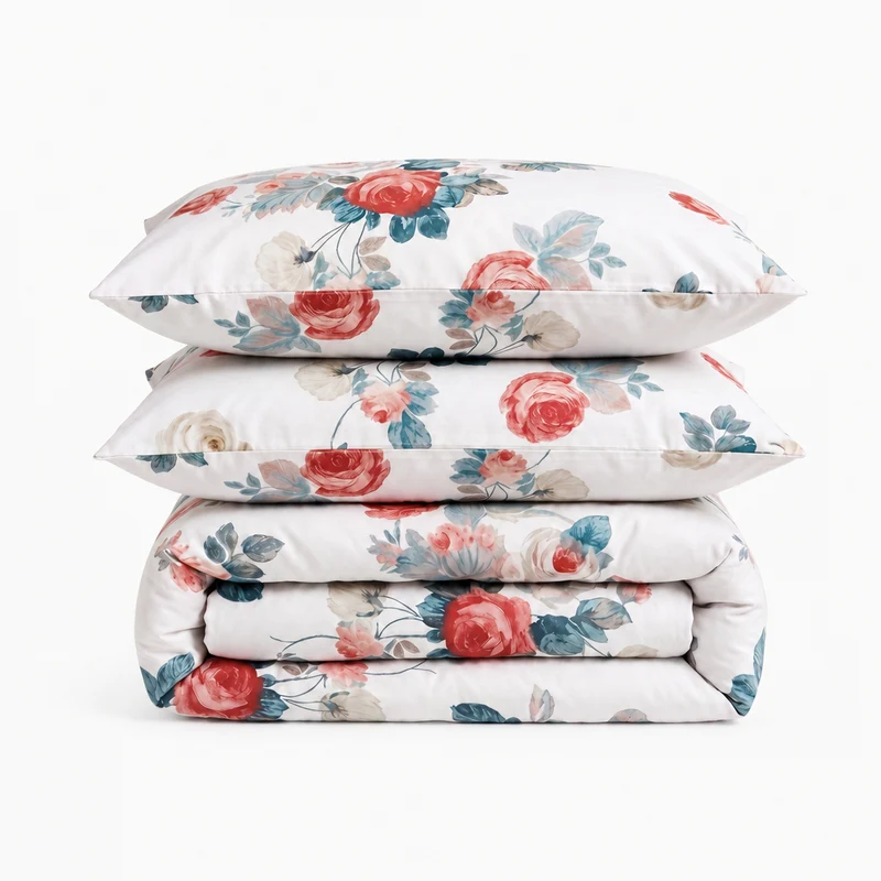 Parure percale de coton 100 fils/cm²