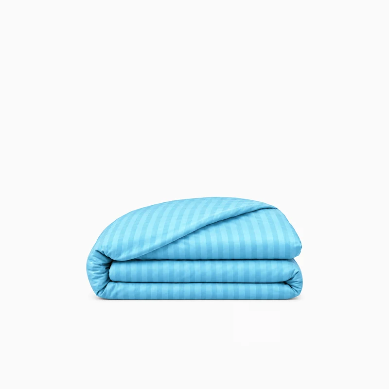 Housse de couette satin premium - Rayures satinées