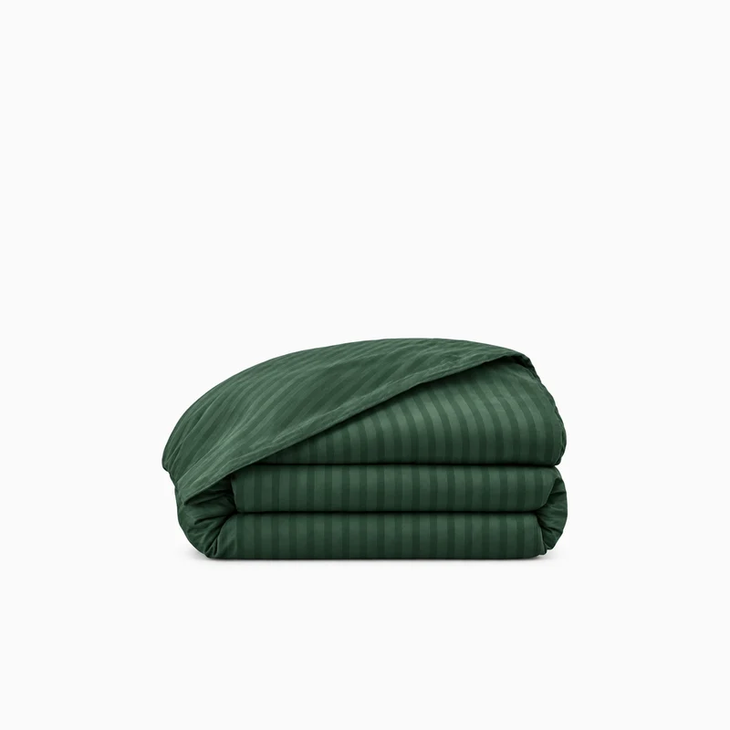 Housse de couette satin premium - Rayures satinées