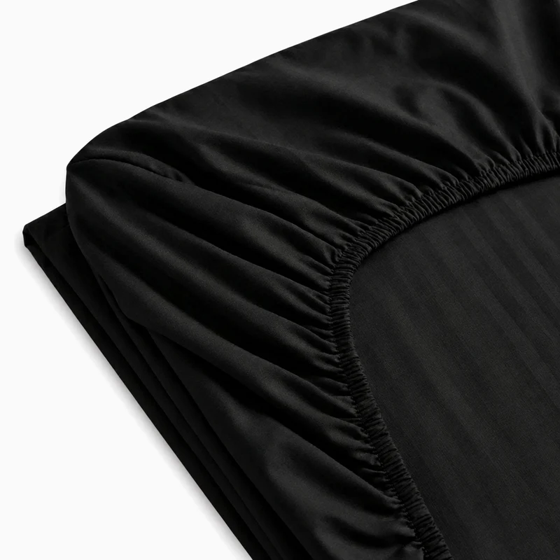 Drap-Housse satin premium - Rayures satinées