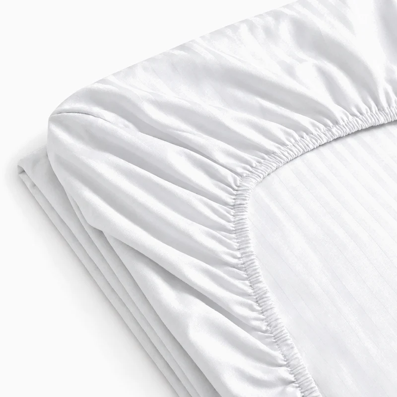 Drap-Housse satin premium - Rayures satinées