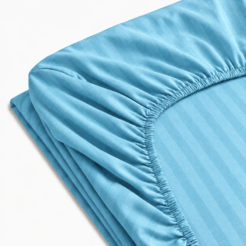Drap-Housse satin premium - Rayures satinées