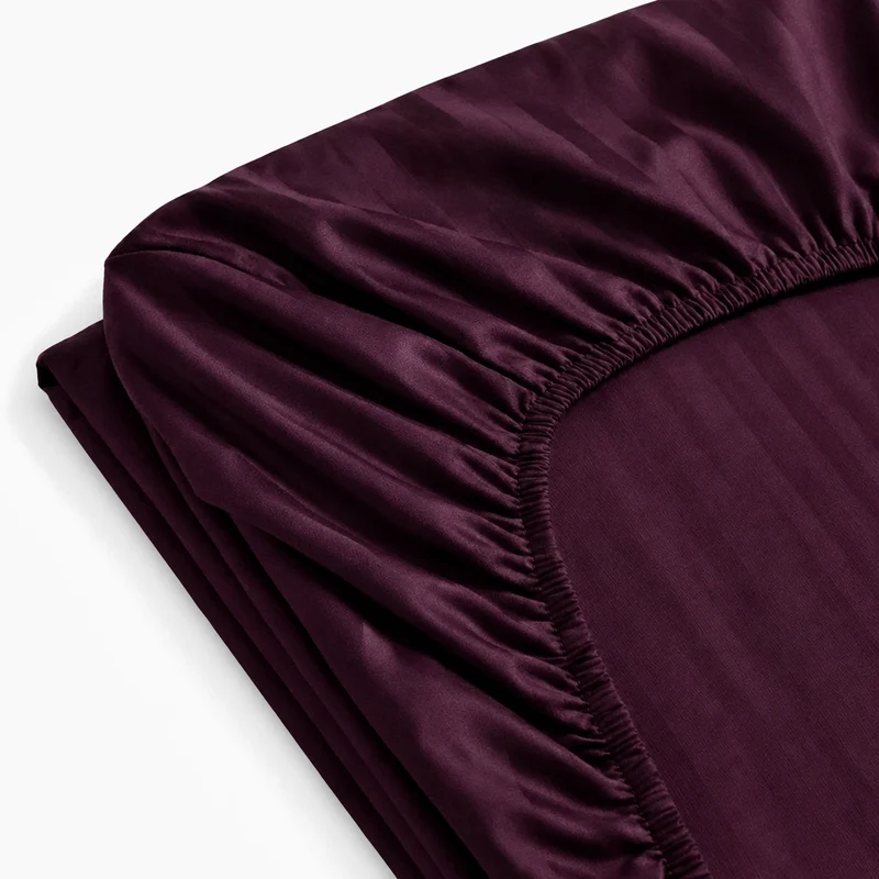 Drap-Housse satin premium - Rayures satinées