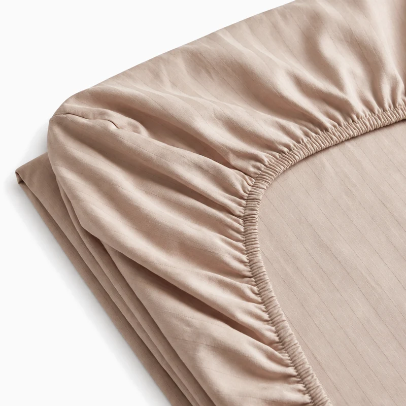 Drap-Housse satin premium - Rayures satinées