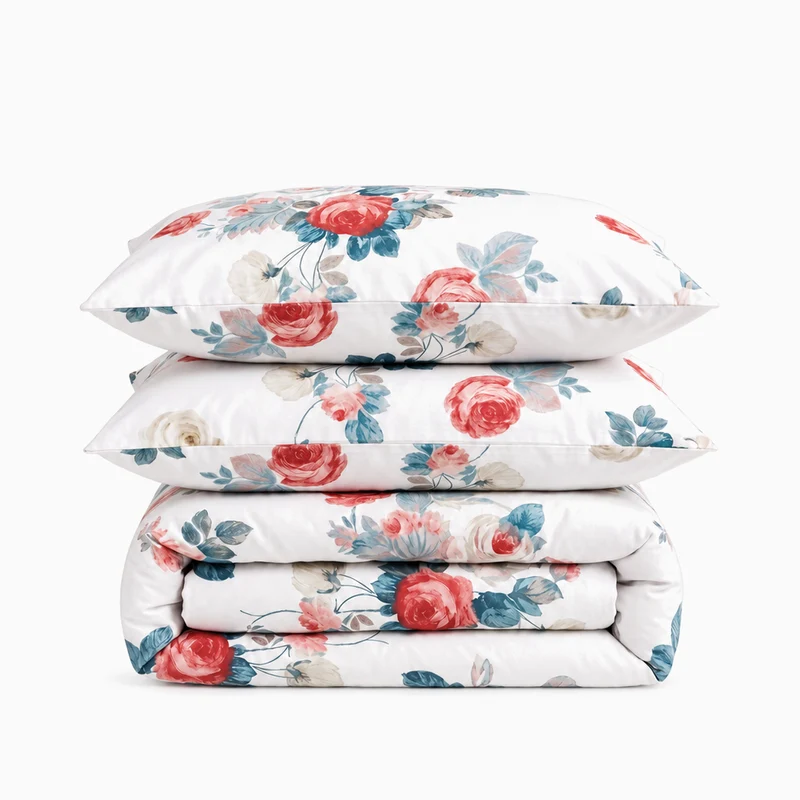Parure percale de coton 100 fils/cm²