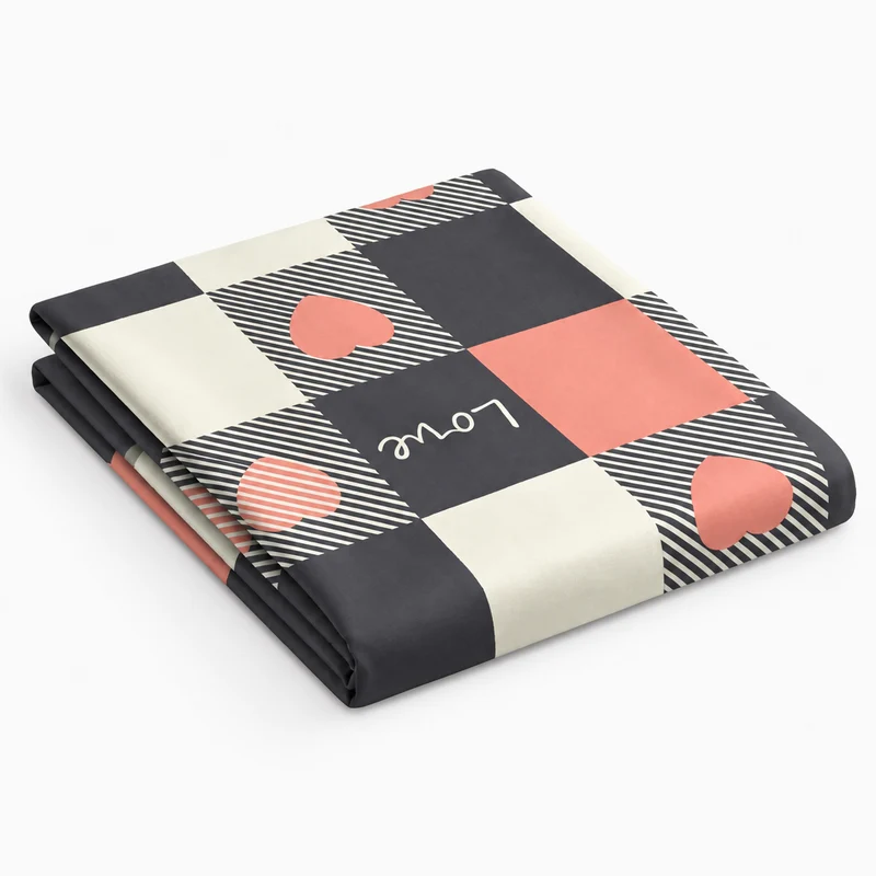 Drap plat percale de coton 100 fils/cm2