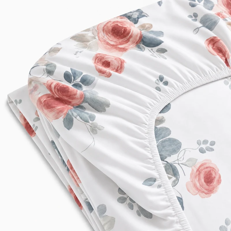 Drap housse percale de coton 100 fils/cm²