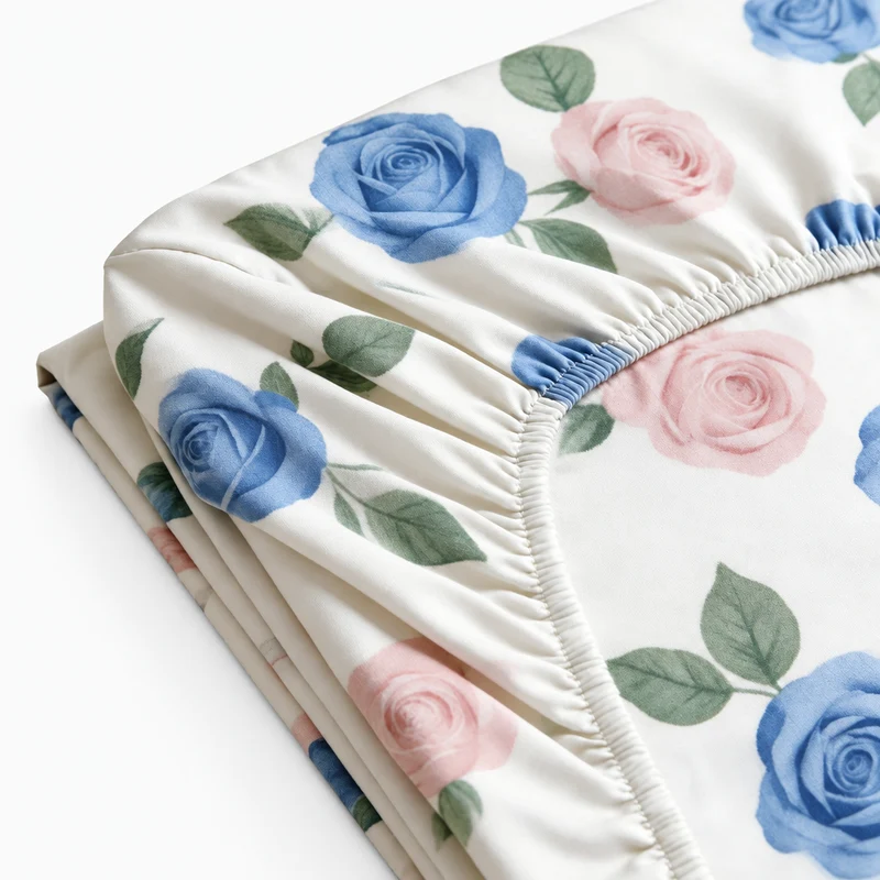 Drap housse percale de coton 100 fils/cm²