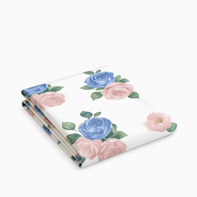Drap plat percale de coton 100 fils/cm2