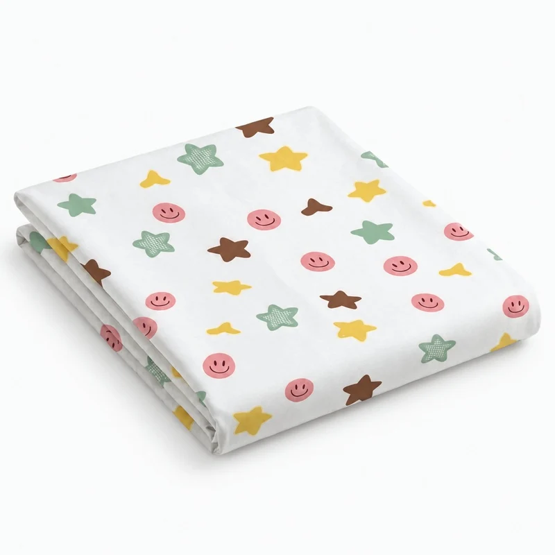 Drap plat percale de coton 100 fils/cm2