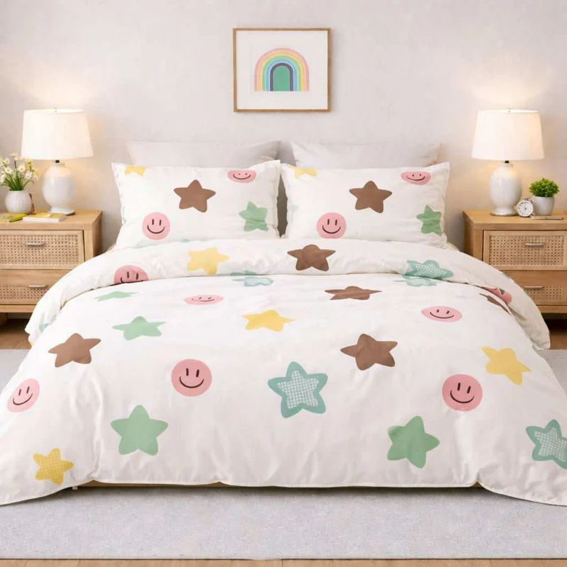 Housse de couette percale de coton 100 fils/cm²