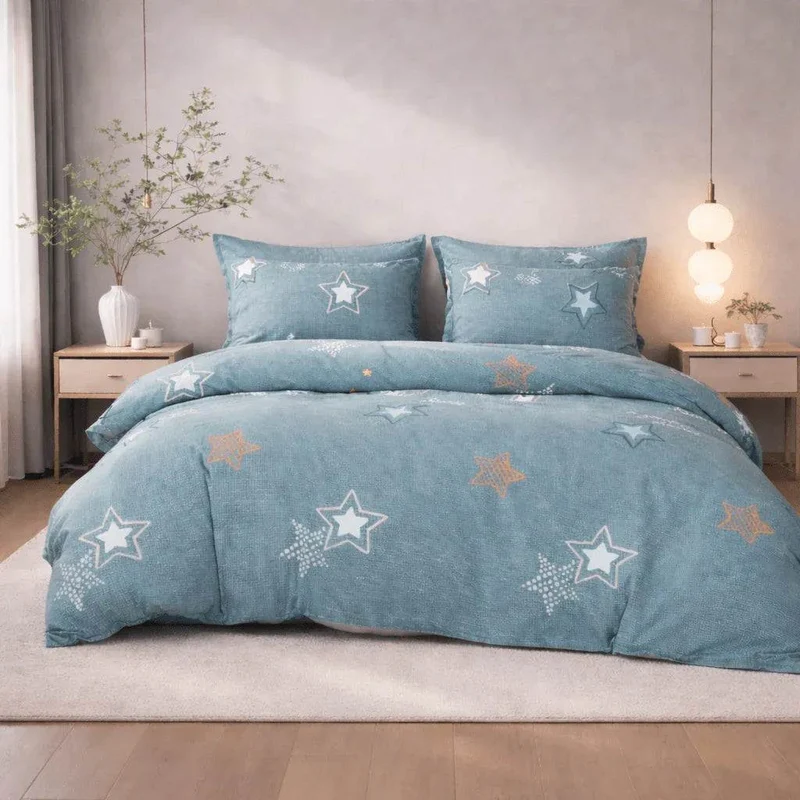 Housse de couette percale de coton 100 fils/cm²