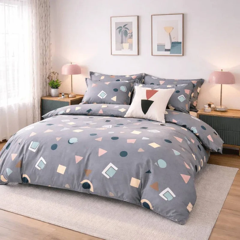 Drap plat percale de coton 100 fils/cm2