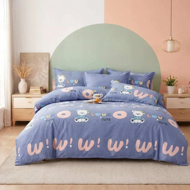 Drap plat percale de coton 100 fils/cm2