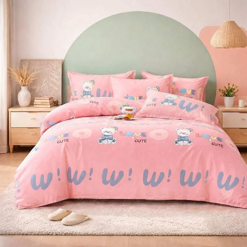 Drap plat percale de coton 100 fils/cm2