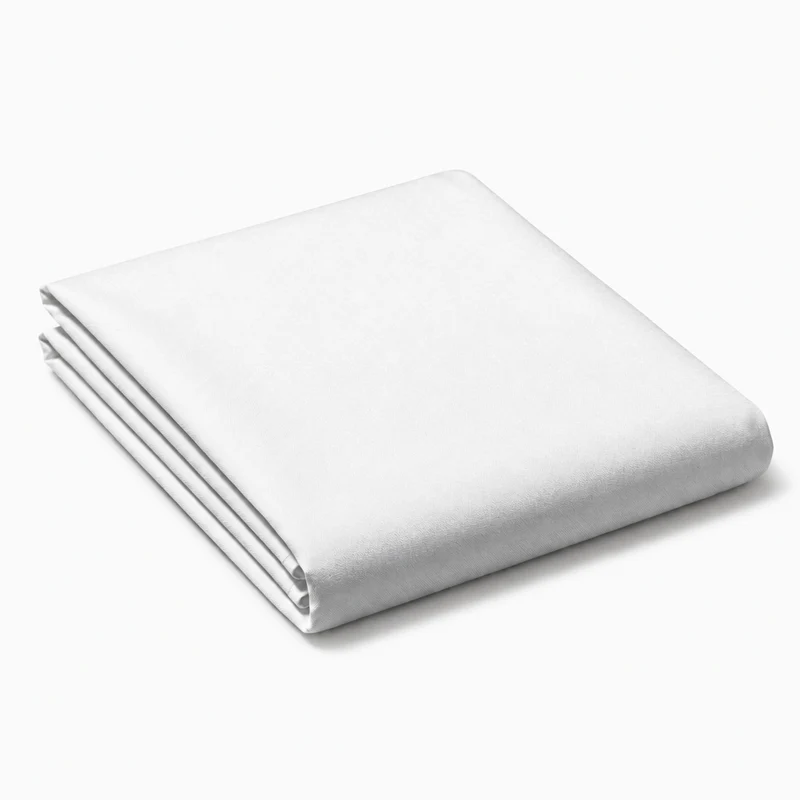 Drap plat percale de coton 100 fils/cm2