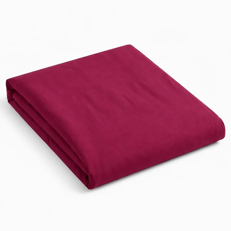Drap plat percale de coton 100 fils/cm2