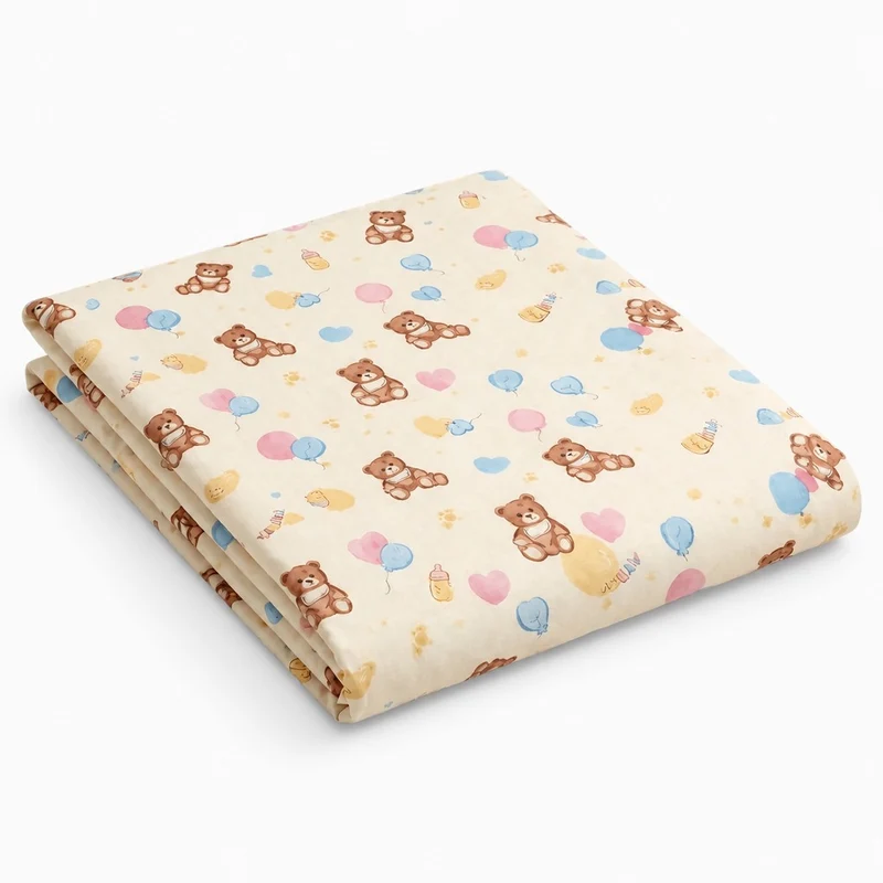 Drap plat percale de coton 100 fils/cm2