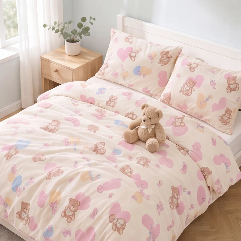 Housse de couette percale de coton 100 fils/cm²