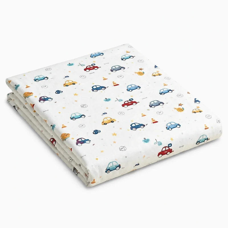 Drap plat percale de coton 100 fils/cm2