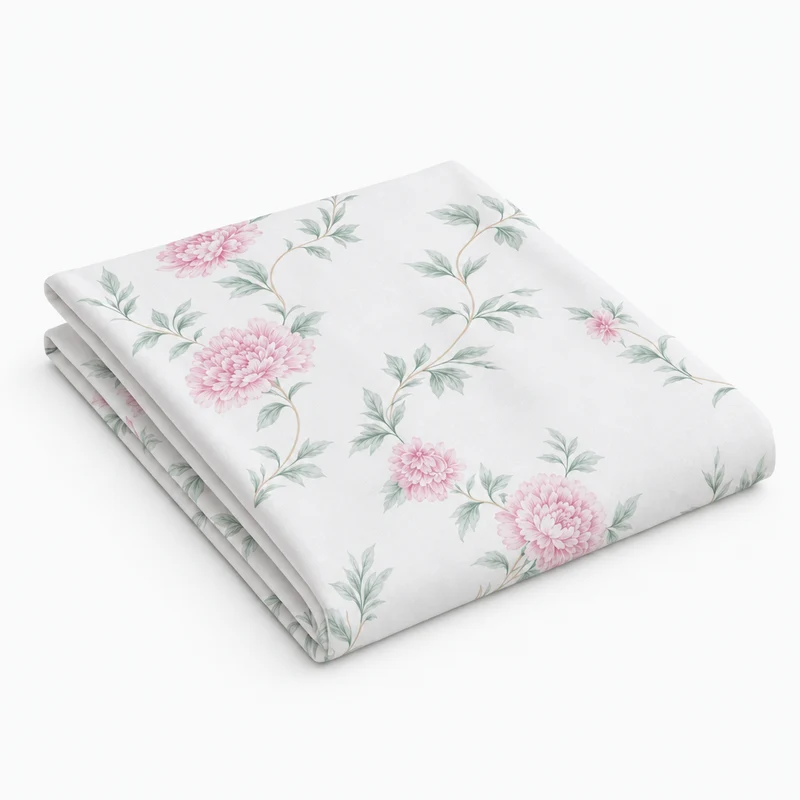 Drap plat percale de coton 100 fils/cm2