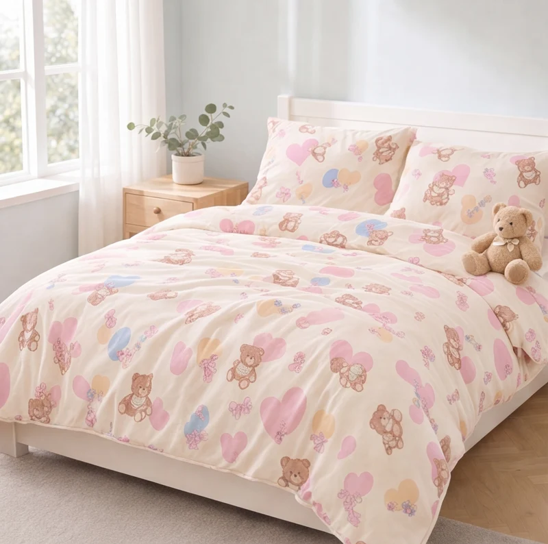 Housse de couette percale de coton 100 fils/cm²