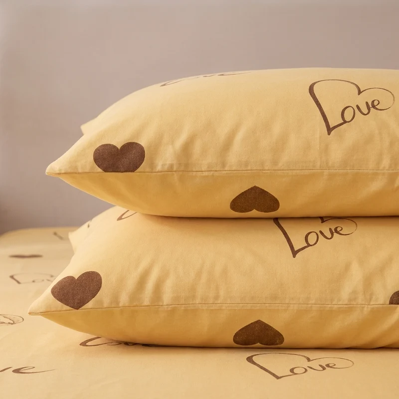2 Taies d'oreiller percale de coton 100 fils/cm2