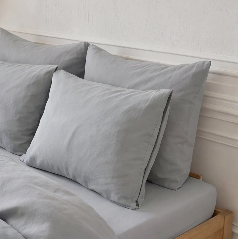 2 Taies d'oreiller percale de coton 100 fils/cm2