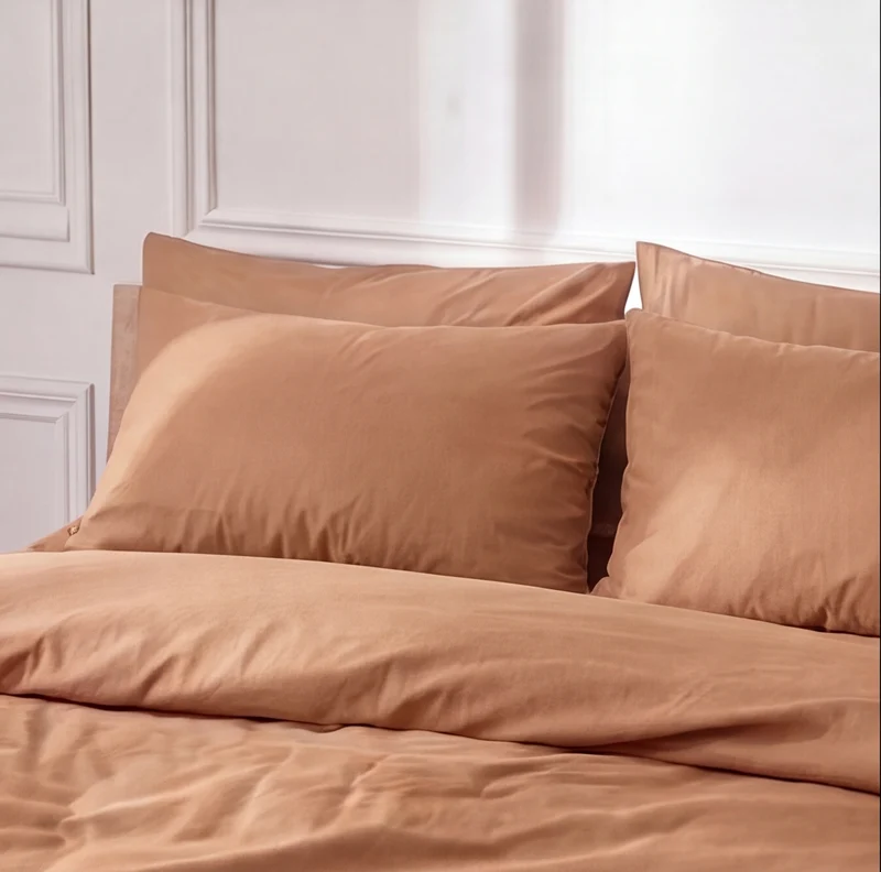 2 Taies d'oreiller percale de coton 100 fils/cm2