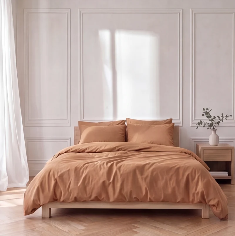 Housse de couette percale de coton 100 fils/cm²