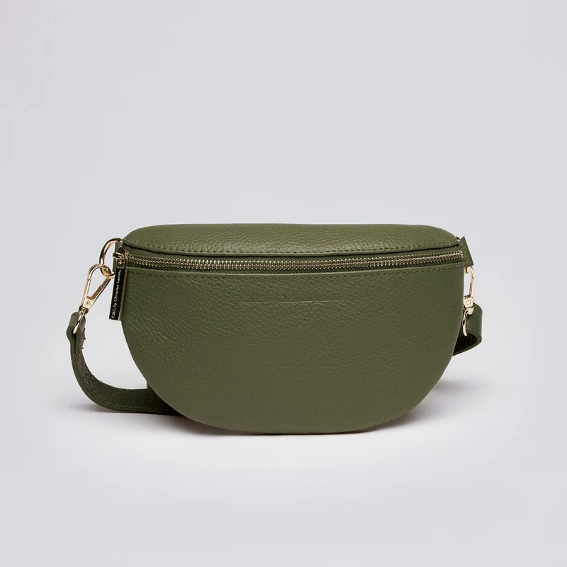 Sac banane Madeleine en cuir de veau italien