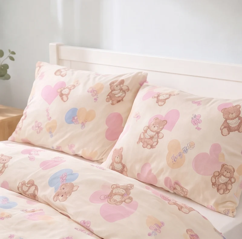 Parure percale de coton 100 fils/cm²