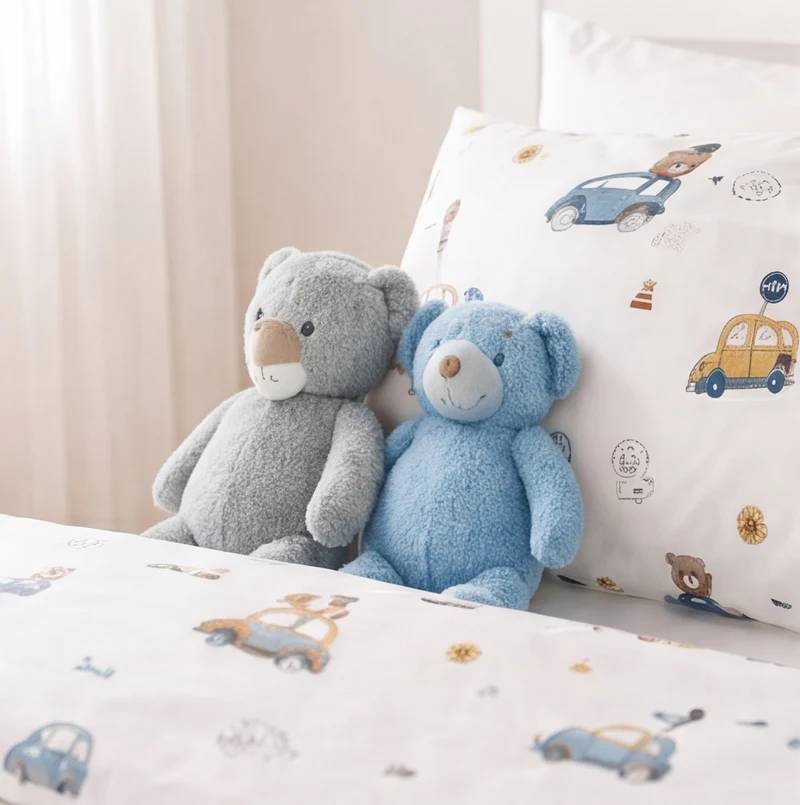 Parure percale de coton 100 fils/cm²