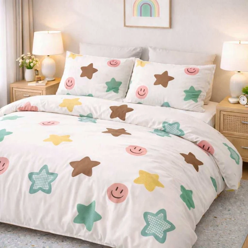 Housse de couette percale de coton 100 fils/cm²